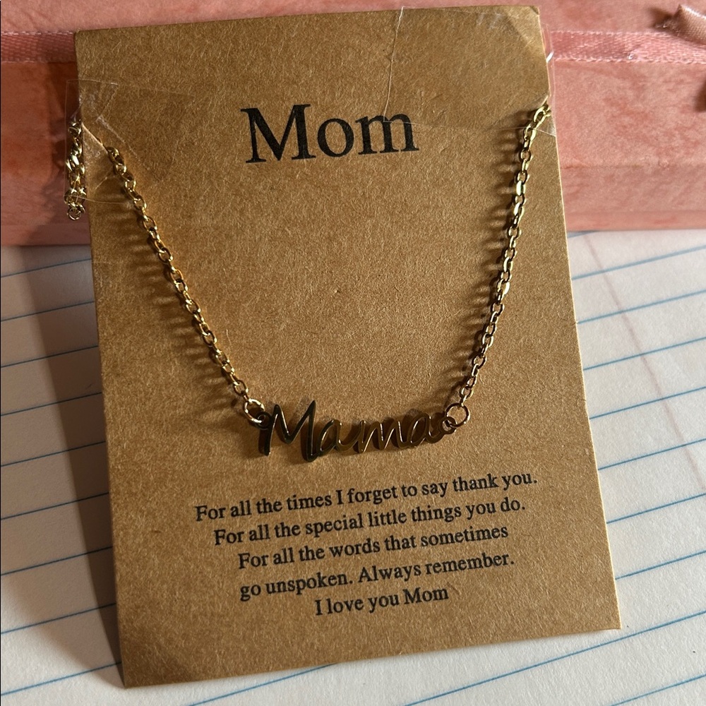 Gold 'Mama' Necklace